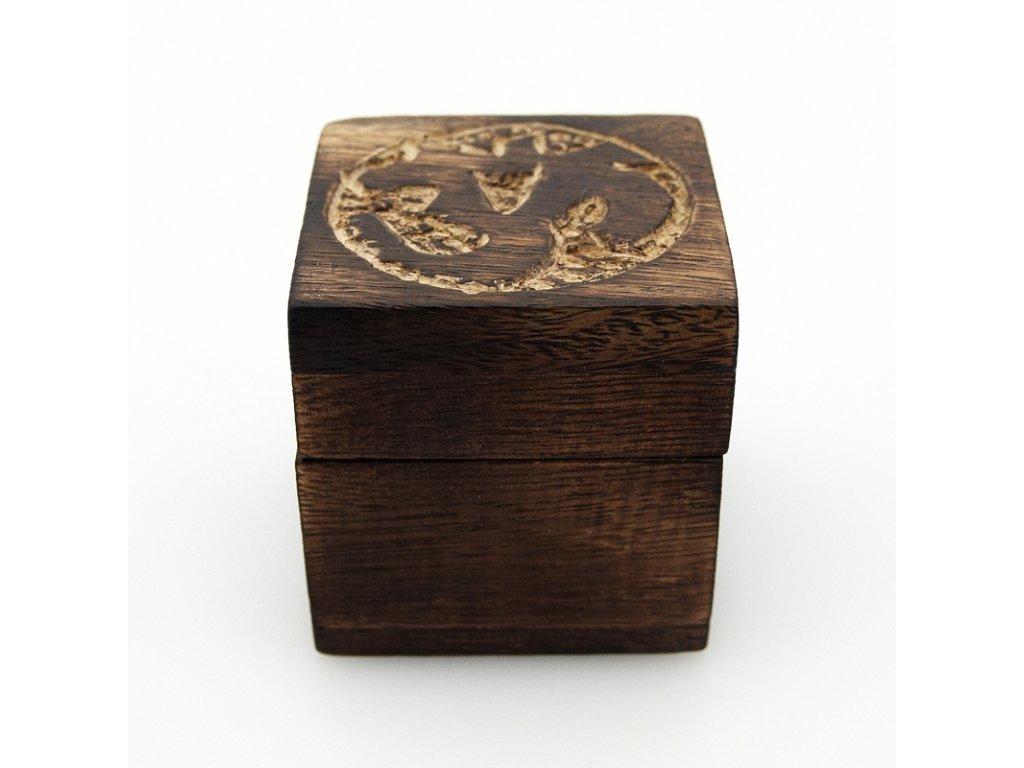 Krabička dřevěná Om