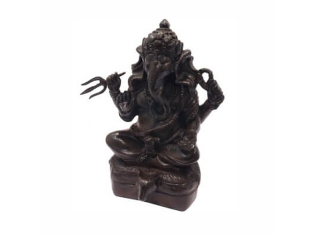 Soška resin Ganesha Trident 27 cm