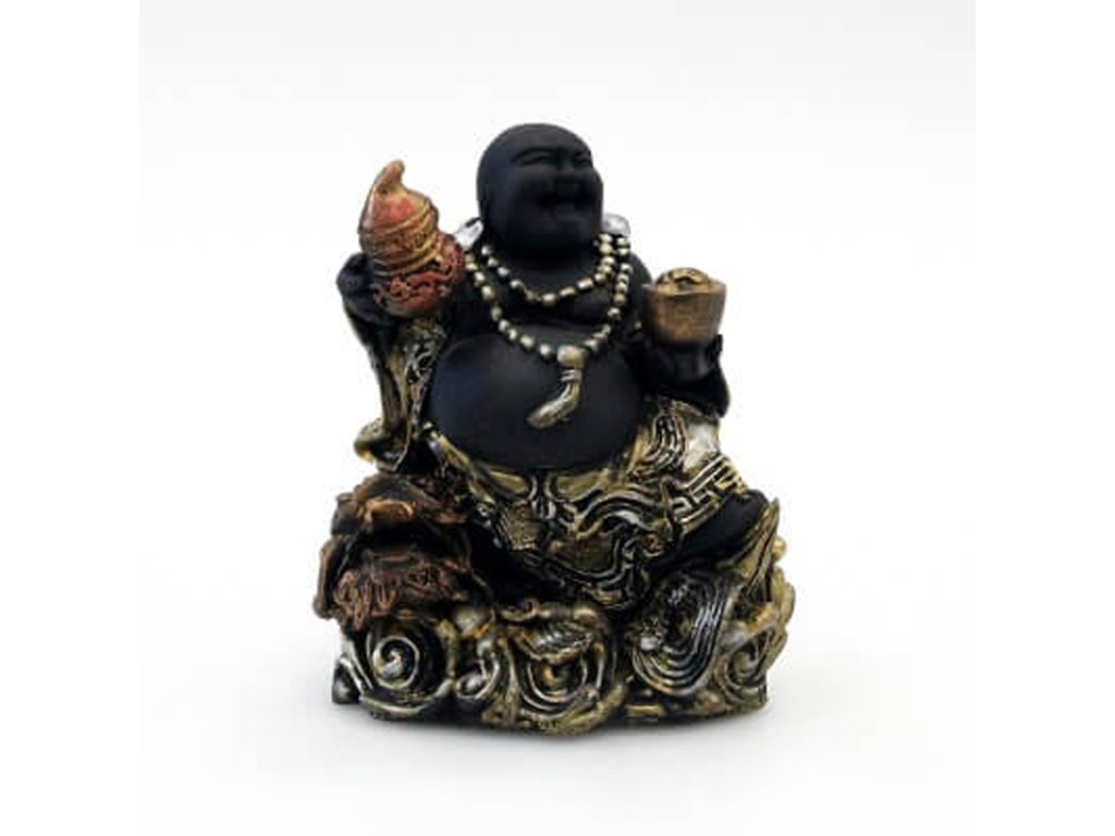 Soška resin Happy Buddha 17 cm 01