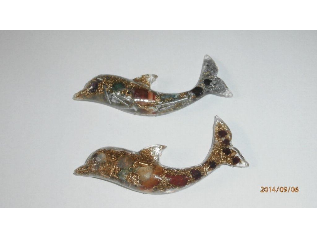 Orgonit delfín, 8 cm