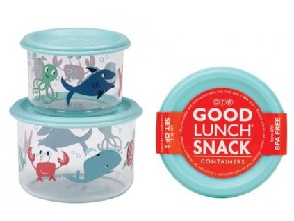Sugarbooger Good Lunch snack containers  - Ocean