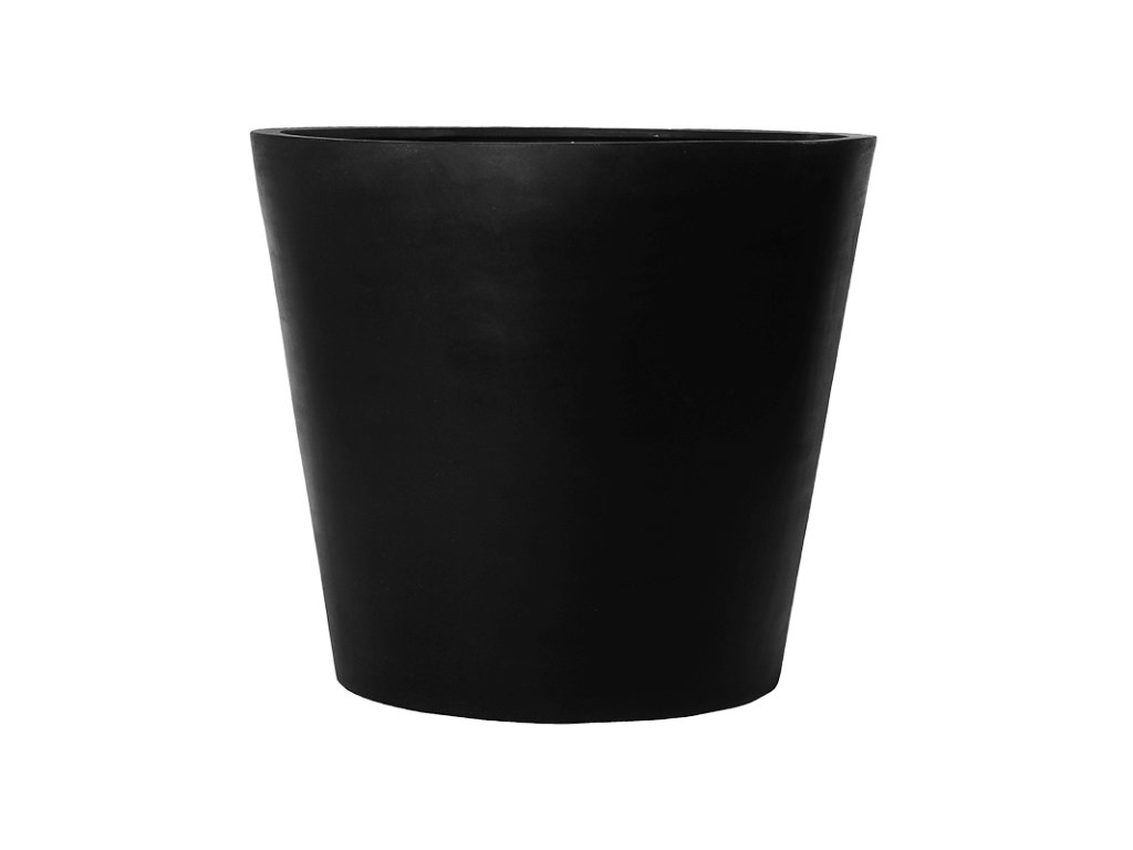 Moderní květináč Fiberstone Jumbo Cone Black S