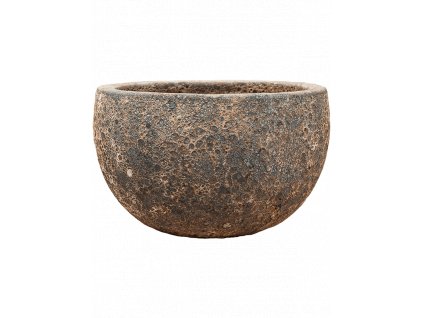 Moderní keramický květináč Baq Lava, Bowl relic rust metal