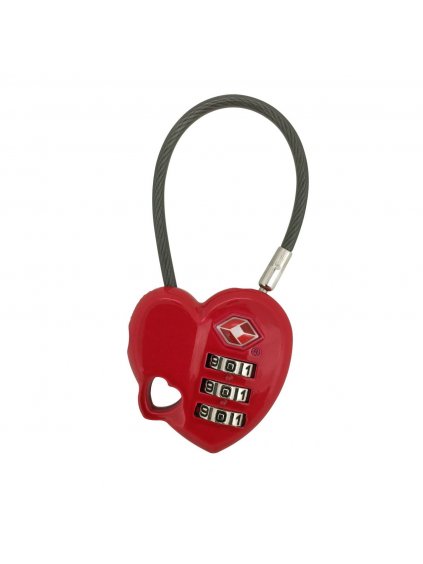 Munkees TSA Combination Lock - Heart 