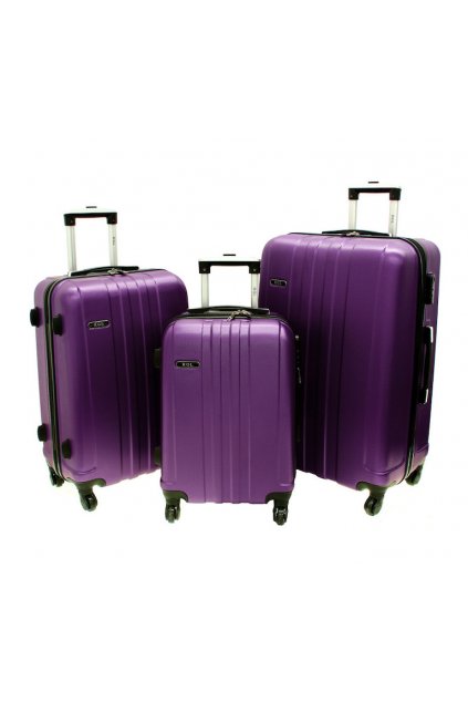 Cestovní kufr RGL 740 fialový - Set 4v1