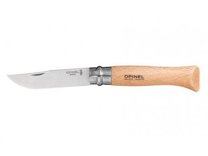 001083 Zavírací nůž VRI N°09 Inox 9 cm od Opinel otevřený nůž
