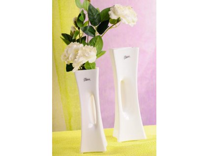 58 25W X váza bílá 30 cm