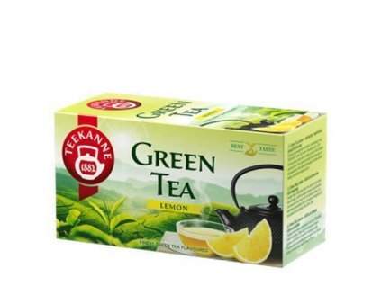 Čaj zelený, 20x1,75 g, TEEKANNE, citron