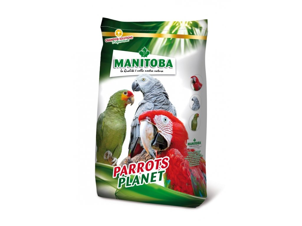 Fütter für Graupapageien und afrikanische große Papageien Manitoba African Parrots 15kg