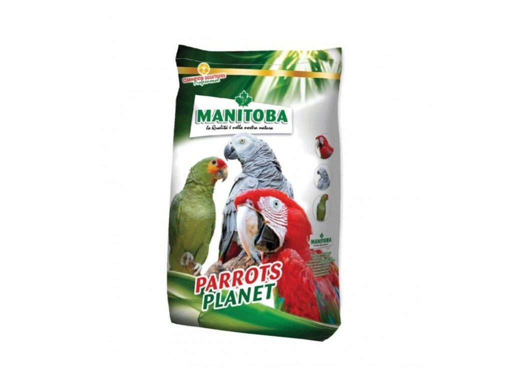 Futter für Vögeln und Papageien Manitoba Tropical Big Parrots 15kg