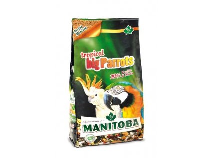 Futter für Vögel und Papageien Manitoba Tropical Big Parrots 2kg