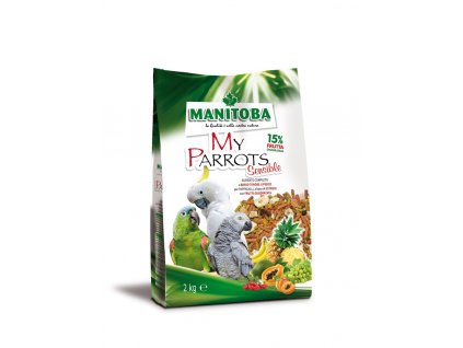 Granulat für Papageien und Vögel Manitoba My Parrots Sensible 2kg