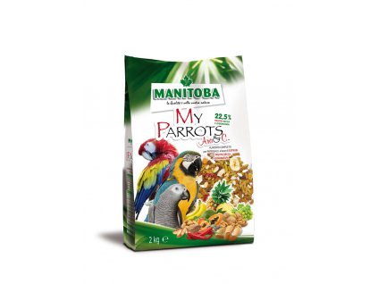 Granulat für Papageien und Vögel Manitoba My Parrots Ara&amp;Co. 2 kg