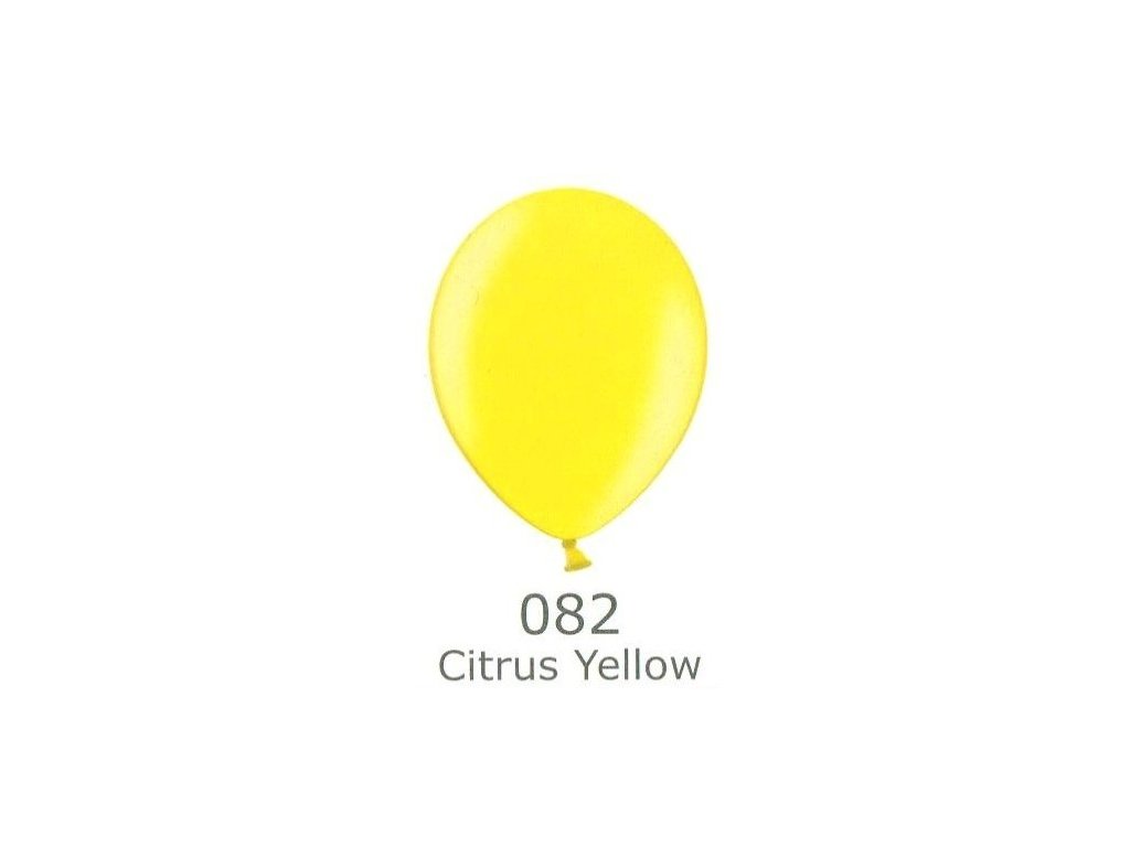 211 citrus yellow 082 balonek zluty metalicky belbal