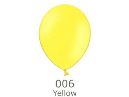 109 yellow 006 balonek zluta prumer 27 cm belbal