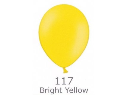 151 bright yellow 117 balonek tmave zluta prumer 27 cm belbal