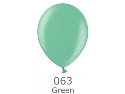 166 green 063 balonek zeleny metalicky