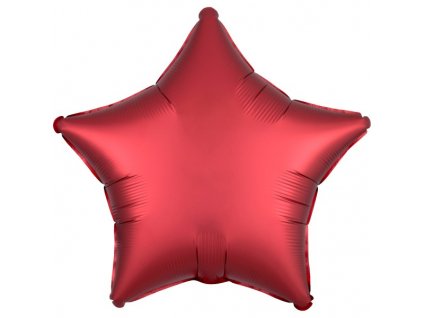 Balónek fóliový hvězda červená 48 cm