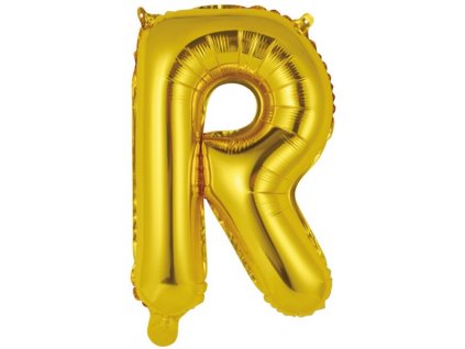 pismeno R zlaty balonek 40 cm