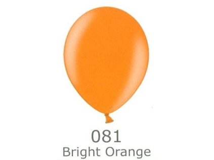 208 bright orange 081 balonek oranzovy metalicky belbal