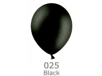 232 black 025 balonek cerna prumer 27cm belbal