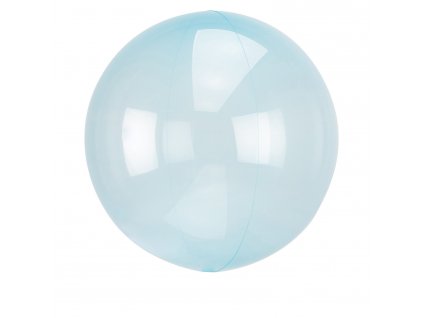 6205 pruhledny balon svetle modry 45 cm amscan
