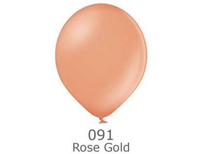 6871 rose gold 091 balonek ruzovo zlaty metalicky belbal