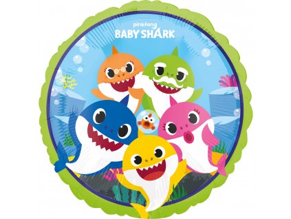 9091 baby shark balonek amscan