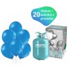 helium sada modre balonky 20 ks