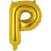 balonek pismeno P zlate 40 cm