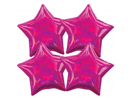 balonky ruzove hvezdy
