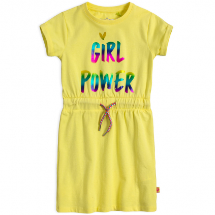 Dievčenské šaty LEMON BERET GIRL POWER žlté