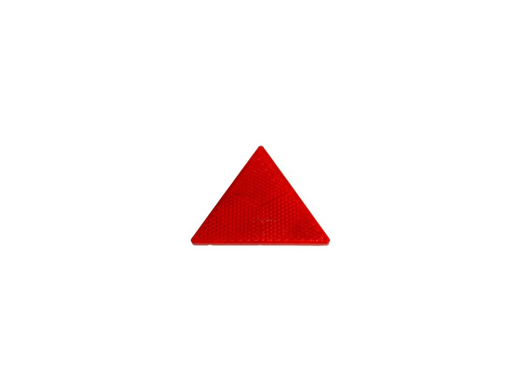Odrazka trojúhelník - červená