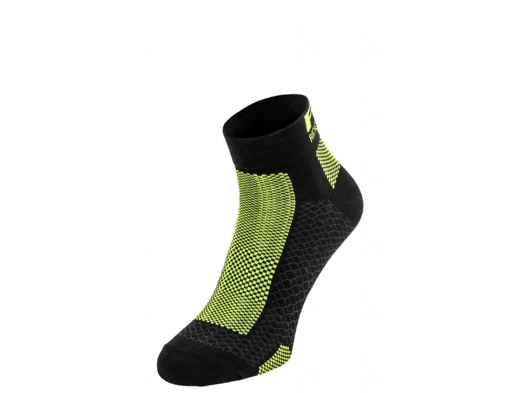 Ponožky R2 Easy ATS10B - černá/neon žlutá - S