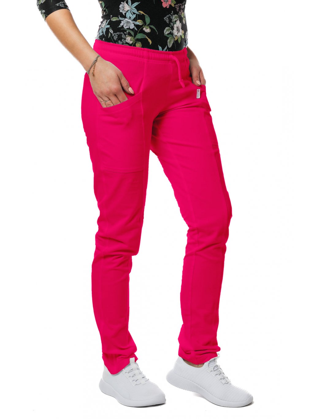 Zdravotnícke nohavice SISI ÚPLET (Farba Cyklámen, Veľkosť XS)