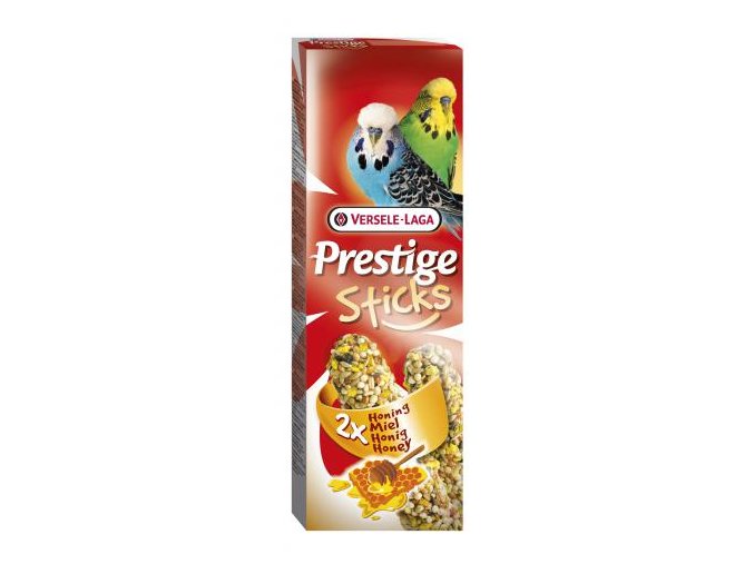 Prestige Sticks Budgies Eggs & Oystershells 2 pieces - 2 tyčinky s vajcom a drvenými lastúrami pre andulky 60g