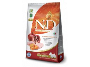 N&D GF Pumpkin DOG Adult Mini Chicken&Pomegranat 7kg
