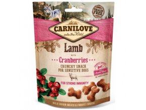 carnilove dog crunchy snack lambcranberries 200g