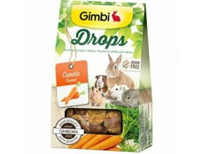 Gimbi Drops pre hlodavce s mrkvou 50g