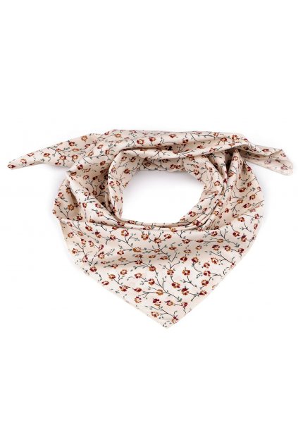 Bavlněný šátek s květy 60x60 cm L870538