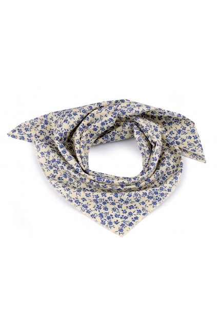 Bavlněný šátek s květy 55x55 cm L870539