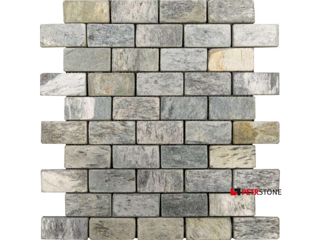 mozaika kamienna silver shine brick 30 5x30 5x1