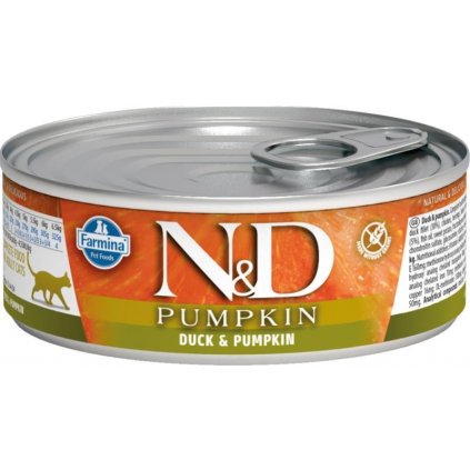N&D PUMPKIN Cat konz. Adult Duck & Pumpkin 80 g