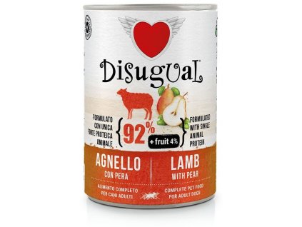 Disugual Fruit Dog Single Protein Jehněčí s hruškou konzerva 400g