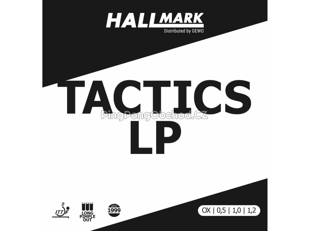 Poťah Hallmark Tactics LP (Poťah farba čierny / BLACK, Hrúbka špongie 1,2 mm)