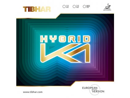 Poťah Tibhar HYBRID K1 European Version (Poťah farba čierny / BLACK, Hrúbka špongie max)