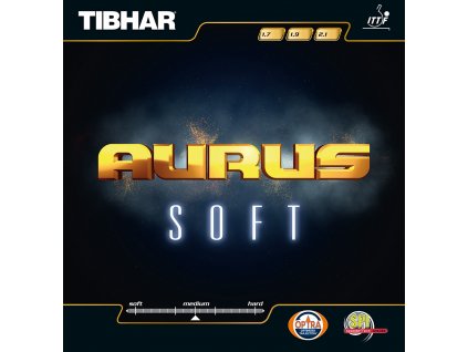 Poťah Tibhar Aurus Soft (Poťah farba čierny / BLACK, Hrúbka špongie 2,1 mm)