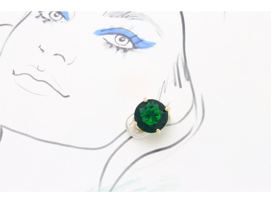 16474 2 klipsne crystal quality miley emerald