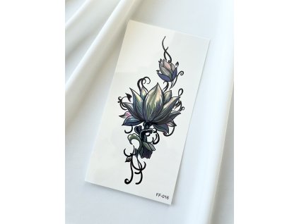 Tetovačka 3D Farebný Kvet