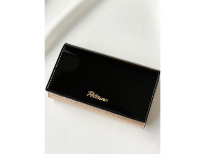 Kožená peňaženka PETERSON BLACK & GOLD S